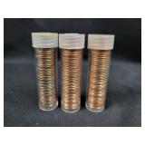 (3) ROLLS OF LINCOLN CENTS: (2) 1974-S & (1) 1972S