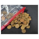 (220) LINCOLN WHEAT CENTS AND INDIAN