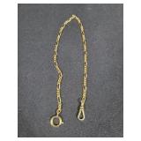 14K GOLD - 12 INCH WATCH FOB - 7 GRAMS