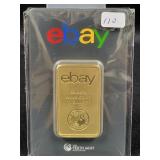 PERTH MINT "EBAY" 1 OZ GOLD INGOT - 99.99% GOLD