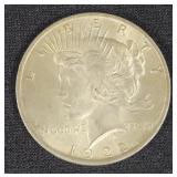 1922 PEACE SILVER DOLLAR - 90% SILVER, 26.73 GR