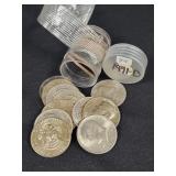 ROLL OF (20) 1971-D CLAD KENNEDY HALF DOLLARS