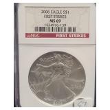 2006 SILVER EAGLE - FIRST STRIKE - NGC: MS 69