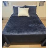 (Full) Metal Bed Frame Wall Hanging Headboard