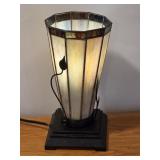 Marble Swirl Stained Glass Vine Table Lamp