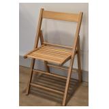 Solid Beech Wood Finish Folding Chair