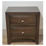 Contemporary 2 Drawer Side Table 24 x 16 x 26