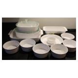 French White Corning Ware w/ Spice of Life Dish