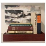 Books w/ Wooden Tray & Print Collection
