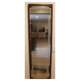 Mahogany Wall Hanging Beveled Full Length Mirror