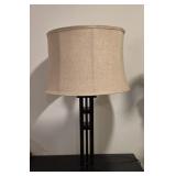 Slated Mission Style Base Table Lamp 29"