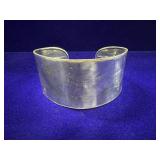 VTG MEXICO PLAIN SIMPLE SCROLL CUFF BRACELET 925