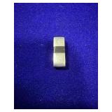 RECTANGULAR STERLING SILVER PENDANT W/ BLACK ONYX