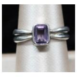 Amethyst Gemstone Sterling Silver Ring