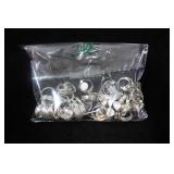 50 Sterling Silver Rings Various Sizes