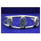 Native American Mother of Pearl Sterling Bracelet