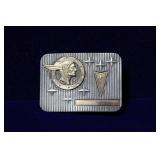 1980s Pontiac Parts Award Sterling Belt Buckle