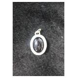 Sterling Silver Black Onyx Pendant