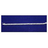 XOXO Diamond Style Sterling Silver Tennis Bracelet