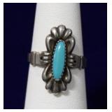 Bell Trading Post Turquoise Sterling Silver Ring
