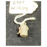 STERLING SILVER PRAYER BOX PENDANT - WEIGHS