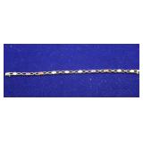 Sterling Multi-Gem Criss Cross Tennis Bracelet
