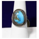 Native American Turquoise Sterling Silver Ring