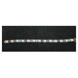 Multi-Stone CZ XO Tennis Bracelet