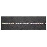 Multi-Stone CZ X Tennis Bracelet