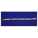 Han Thia 925 Multi-Gem Stone Tennis Bracelet