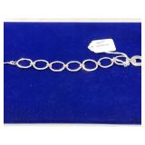 STERLING SILVER LINK BRACELET - 7" - 18.2GR