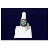 Navajo Tear Drop Royston Turquoise Sterling Ring