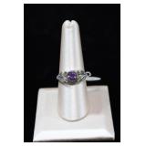 Amethyst Gemstone Sterling Silver Ring