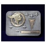 1980s Pontiac Parts Award Sterling Belt Buckle