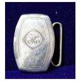 Higkok Sterling Silver Monogrammed Belt Buckle