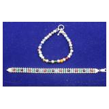 Milor Sterling Silver Ricco Rolled & Gem Bracelets
