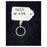 STERLING SILVER ROUND BEADED MINIMALIST PENDANT -