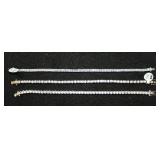 (3) Cubic Zirconia Tennis Bracelets
