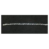 Aquamarine & CZ Tennis Bracelet