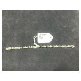 STERLING SILVER & SKY BLUE TOPAZ TENNIS BRACELET