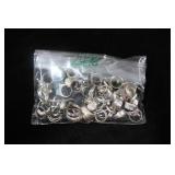 50 Sterling Silver Rings Various Sizes