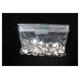 50 Sterling Silver Rings Various Sizes