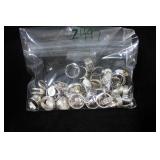 50 Sterling Silver Rings Various Sizes