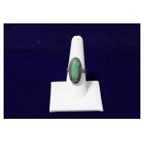 Bell Trading Post Polished Turquoise Silver Ring