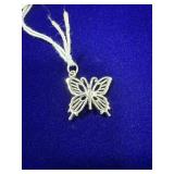 STERLING SILVER FILIGREE BUTTERFLY CHARM - WEIGHS