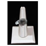Silver Cat Eye Gem Sterling Silver Ring