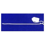 STERLING SILVER ITALIAN BYZANTINE BRACELET - 9" -