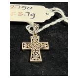 STERLING SILVER FLORAL & SCROLLWORK FILIGREE