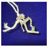 NEW HORIZONS STERLING SILVER HIGH HEEL SHOE