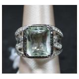 Victoria Wieck Prasiolite Sterling Silver Ring